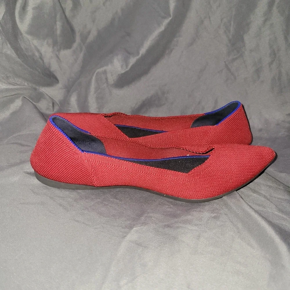 Rothy's The Point Chili Red Flats Women's 10